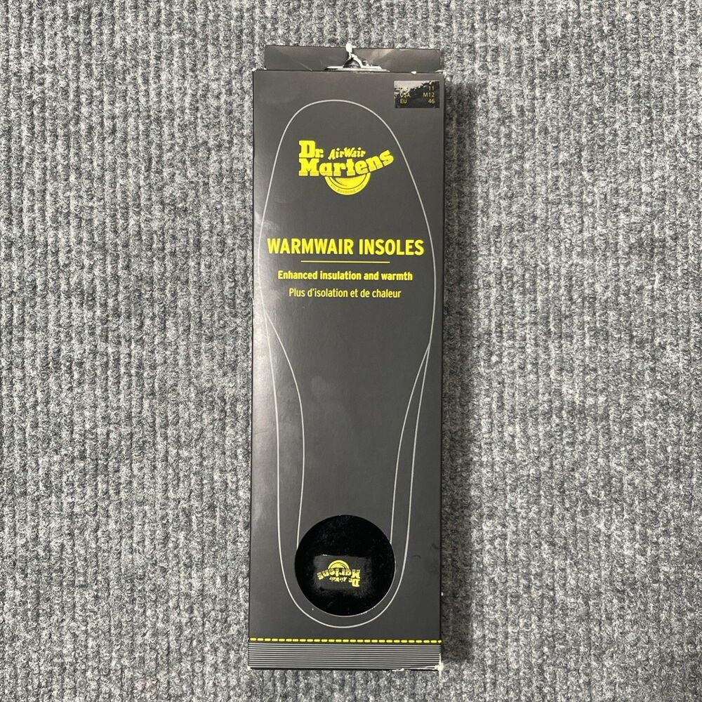 Dr Martens Men's Size 12 Warmwair Insoles Enhanced Insulation and Warmth NEW